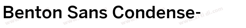 Benton Sans Condense字体转换
